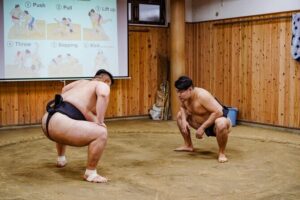 Authentic Sumo Experience in Tokyo: Enter the Sanctuary - Walking the stable life: dining room, bath, and practice space