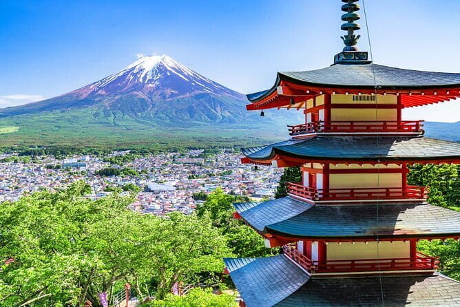 From Tokyo: Top 5 Scenic Spots of Mount Fuji Full-Day Tour - Arakurayama Sengen Park pagoda stop: best bang for early photo time