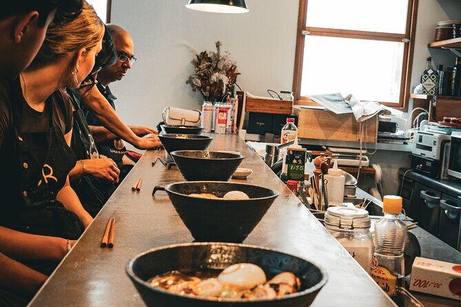 Professional Ramen & Gyoza with Ramen Chef in a restaurant! - Making ramen noodles from scratch (the part most classes fake)