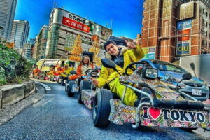 Tokyo Go-Kart Tour Shibuya-Harajuku-Shinjuku (*IDP Required) - Meeting at Monkey Adventure Kart Shibuya and getting ready to ride