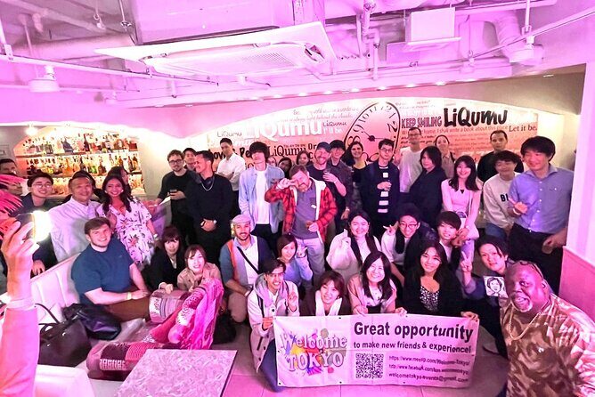 Tokyo Local Friends Solo attend Party All We Can Drink in Shibuya - Drinks and Conversation: What You Can Expect During 19:30–22:00