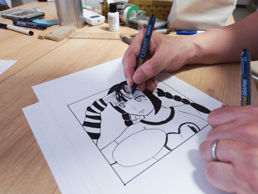 Tokyo: Manga Drawing Workshop Guided by Pro Manga Artist - Screen Tones, Solid Blacks, and Speech Bubbles: The Real Craft Steps