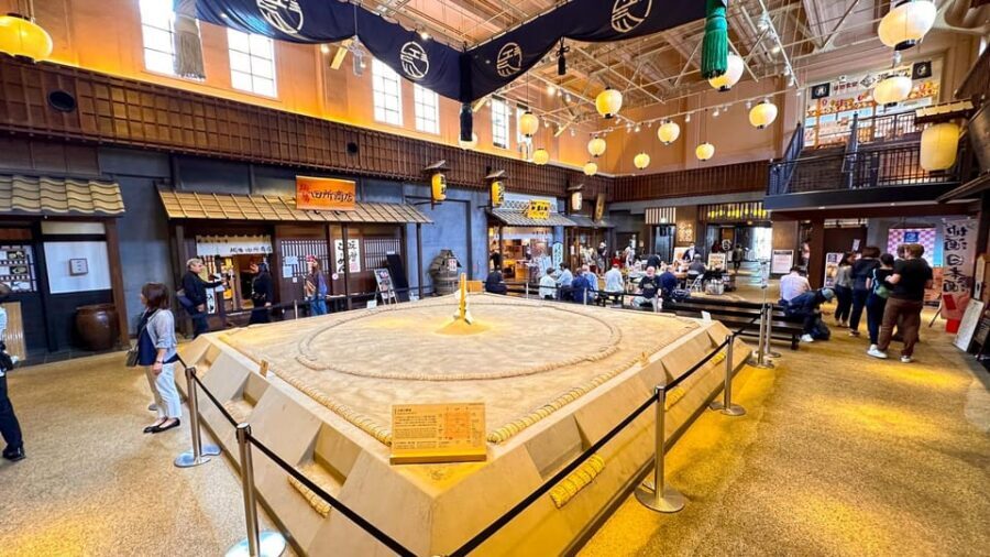 Tokyo: Not a show- a professional sumo practice with experts - The short Ryogoku Kokugikan and Edo Noren stops (and what to look for)
