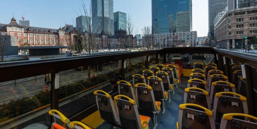 Tokyo: Open Top Panoramic Sightseeing Bus with Audio Guide - Bay Course Stops: Rainbow Bridge and Odaiba Highlights