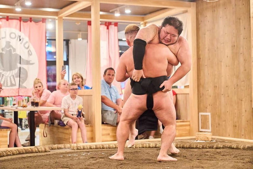 Tokyo Sumo Experience: Chanko & Mochi with a Former Pro - The Former Pros + MC Team: How the Show Stays Fun and Teaches Too