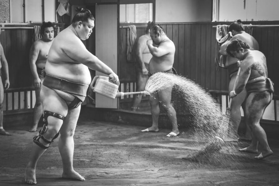 Tokyo: Sumo Morning Practice with journalists. Not fake show - Key highlights you’ll actually care about