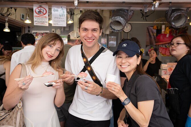 Tokyo: Tsukiji Fish Market Seafood & Street Eats - Tsukiji Hongwanji Temple: a quiet reset before the market intensity