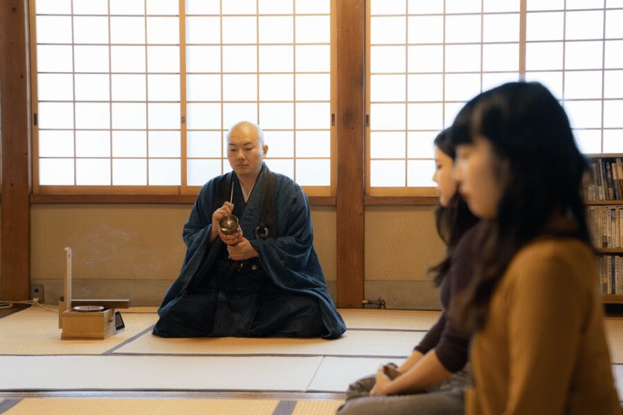 Tokyo: Zen Meditation at a Private Temple with a Monk - Walking into a temple not open to the public