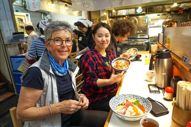 Tsukiji Fish Market Small-Group Food Walking Tour - Stop 1: Outer Market bites and your included seafood lunch
