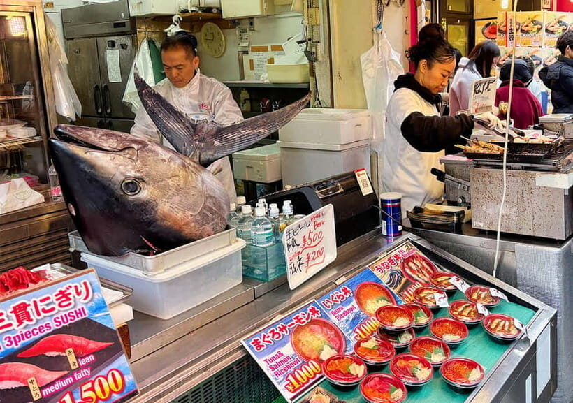 Tsukiji Fish Market: Street Food & Culture Walking Tour - What you may taste: tuna, wagyu, eel, and classic street bites