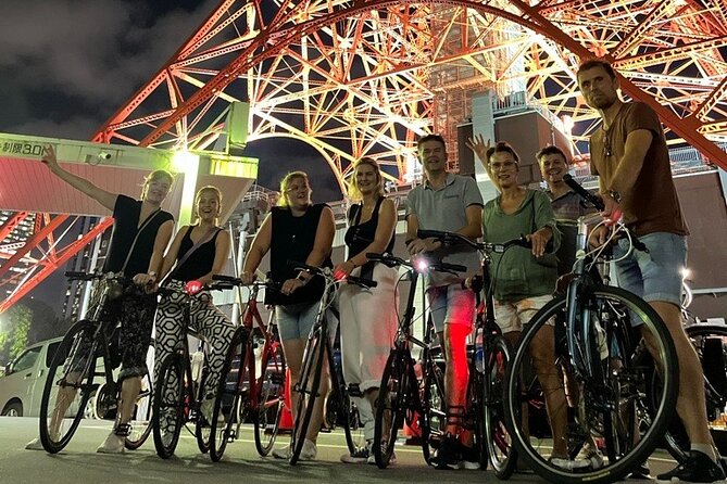 Tokyo Night Bike Tour: From Shibuya to Tokyo Tower via Roppongi - Tokyo Tower First: Neon Views Without the Daytime Hassle